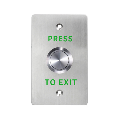 Engraved Big Push Button with Green Text,ANSI Size 115*70mm, 304 Thick Stainless Steel.