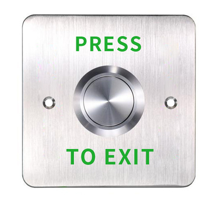 Engraved Big Push Button,European Standard Size, 304 Thick Stainless Steel