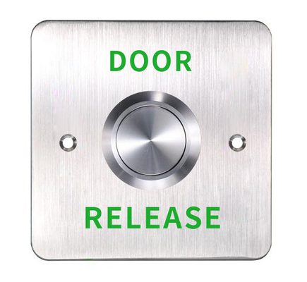 Engraved Big Push Button,European Standard Size, 304 Thick Stainless Steel