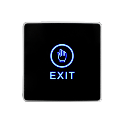 Black Touch sensor Exit Button 86*86mm