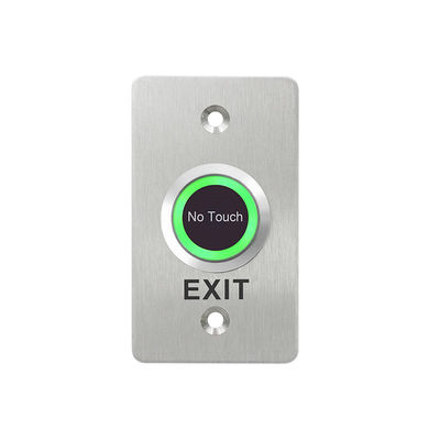 86*50mm 304 Stainless Steel Touchless Infrared Exit Button with LED light