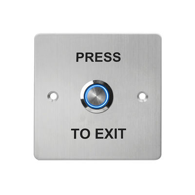 HS851L 86*86mm Thick faceplate 304 Stainless Steel Push Button,Output NO/NC/COM,With Blue LED Light