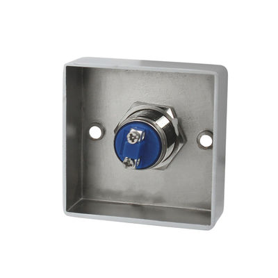 R53 NO/NC/COM Zinc Alloy Door Release Push Button,Square Small Size With Backbox