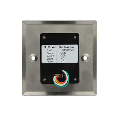 T4 Square Size 86*86mm Stainless Steel Touchless Infrared Exit Button with LED light,With English Text