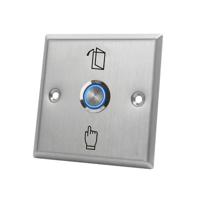 HS85L 86*86mm Thin faceplate Stainless Steel Push Button,Output NO/NC/COM,With LED light
