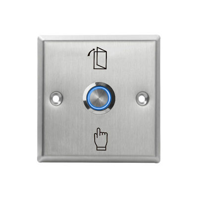 HS85L 86*86mm Thin faceplate Stainless Steel Push Button,Output NO/NC/COM,With LED light