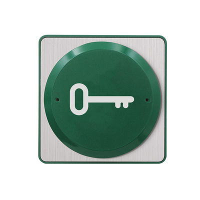 BD851K 86*86mm Big Metal switch door release button with Backbox,With Key Drawing on the button,suitable to disabled