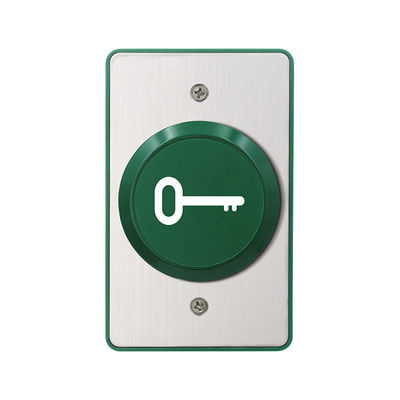 BD701K 115*70mm Big Metal switch door release button with Backbox,With Key Drawing on the button,suitable to disabled