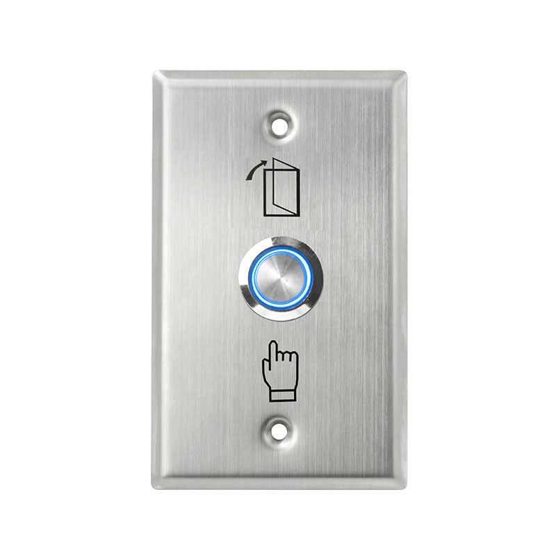 HS70L ANSI 115*70mm Thin faceplate Stainless Steel Push Button,Output NO/NC/COM,With LED light