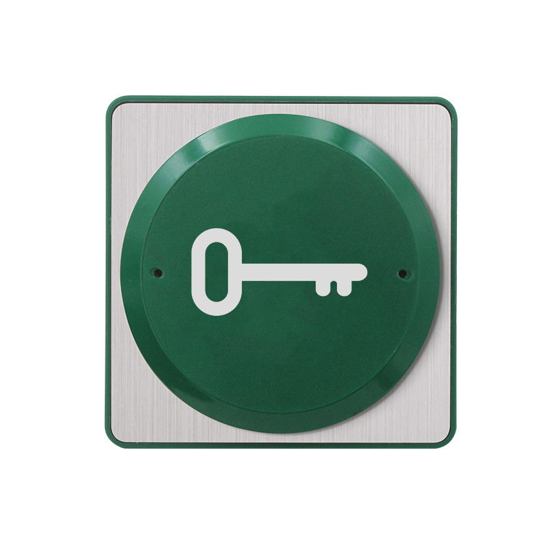 BD851K 86*86mm Big Metal switch door release button with Backbox,With Key Drawing on the button,suitable to disabled
