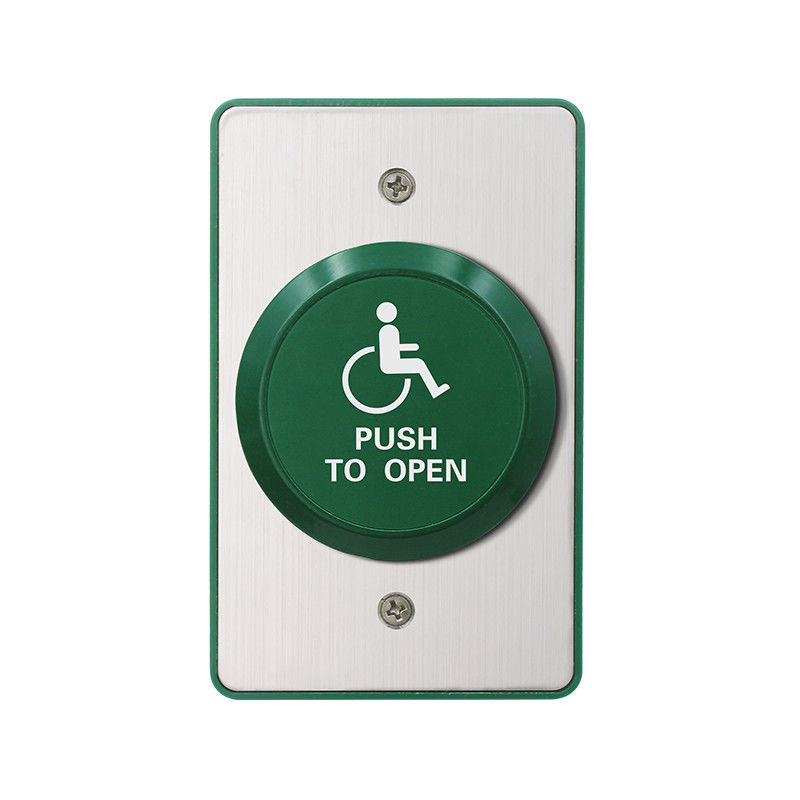 BD701H 115*70mm Big Metal Switch Door Release Button With Backbox,With Wheelchair Drawing,Suitable To Disabled