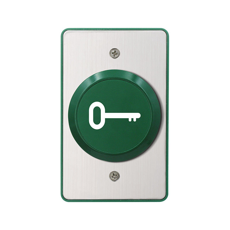 BD701K 115*70mm Big Metal switch door release button with Backbox,With Key Drawing on the button,suitable to disabled